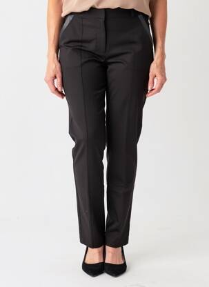 Pantalon chino taille normale taille normale noir JULIE GUERLANDE femme
