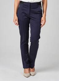 Pantalon chino taille normale taille normale bleu JULIE GUERLANDE femme