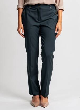Pantalon slim taille élastique taille normale vert JULIE GUERLANDE femme