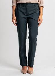 Pantalon slim taille élastique taille normale vert JULIE GUERLANDE femme