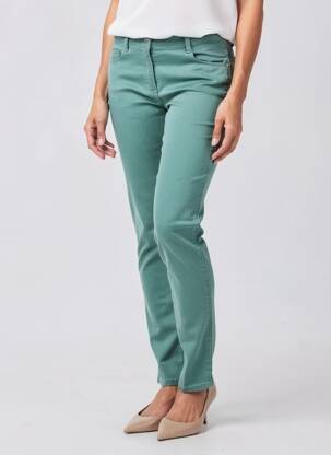 Pantalon slim stretch taille normale vert C'EST BEAU LA VIE femme