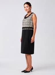 Robe mi-longue sans manche sans manche noir BATIDA femme