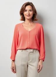 T-shirt manches longues manches longues orange MADO ET LES AUTRES femme