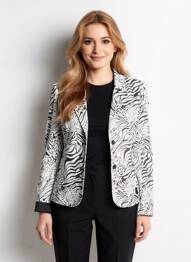 Blazer finition intérieure biaisée noir REVER MILE femme