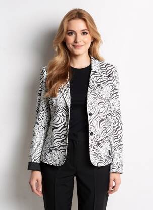 Blazer finition intérieure biaisée noir REVER MILE femme