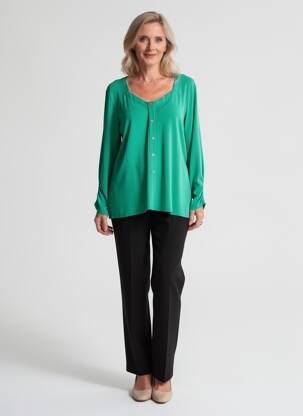 T-shirt manches longues manches longues vert MADO ET LES AUTRES femme