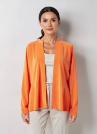 Gilet manches longues stretch orange BATIDA femme