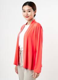 Gilet manches longues stretch rouge BATIDA femme