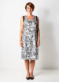 Robe mi-longue sans manche sans manche noir FRANCE RIVOIRE femme