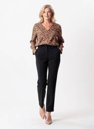 Blouse manches longues manches longues orange FRANCE RIVOIRE femme