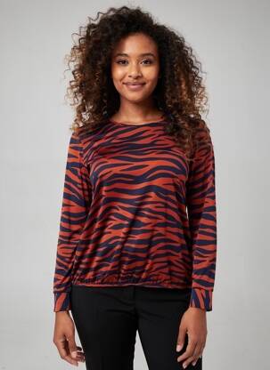 T-shirt manches longues manches longues orange BATIDA femme