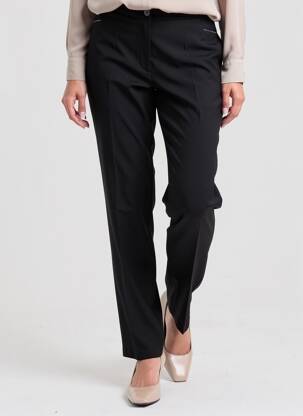 Pantalon slim taille normale taille normale noir WALTRON femme
