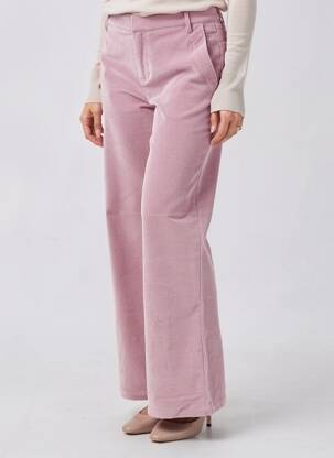 Pantalon flare taille élastique rose CREAM femme