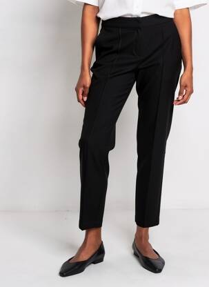 Pantalon 7/8 stretch taille normale noir KING LOUIE femme