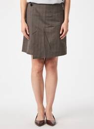 Jupe courte coupe droite gris KAFFE femme