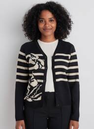 Gilet manches longues stretch noir CREAM femme