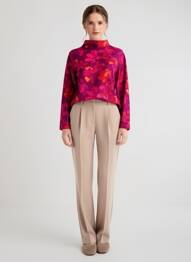 T-shirt manches longues manches longues violet AGATHE & LOUISE femme
