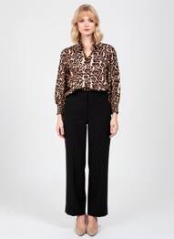 Chemisier tissage crêpe manches 3/4 beige KAFFE femme