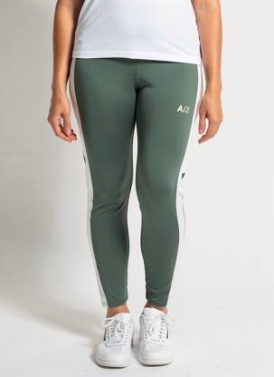 Legging tissage jersey taille normale vert AZIAR femme