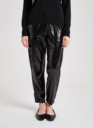 Jogging stretch taille normale noir VICTORIA femme