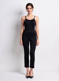 Combi-pantalon sans manche sans manche noir SANS MARQUE femme