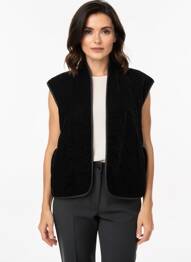 Gilet sans manche poches noir C'EST BEAU LA VIE femme
