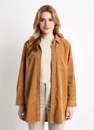 Veste casual coupe droite orange C'EST BEAU LA VIE femme