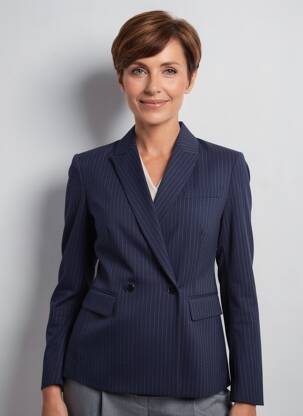 Blazer poches bleu JULIE GUERLANDE femme