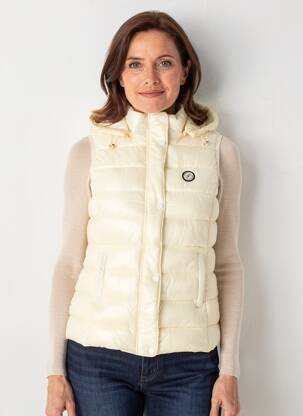Doudoune finition intérieure doublée a capuche blanc JULIE GUERLANDE femme
