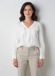 Blouse manches longues manches longues beige JULIE GUERLANDE femme