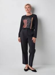 T-shirt manches longues manches longues noir JULIE GUERLANDE femme