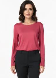 T-shirt manches longues manches longues rose C'EST BEAU LA VIE femme