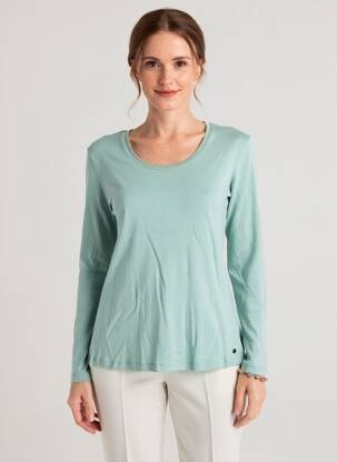 T-shirt manches longues manches longues vert C'EST BEAU LA VIE femme