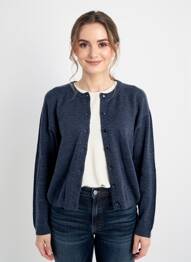 Gilet manches longues stretch bleu C'EST BEAU LA VIE femme