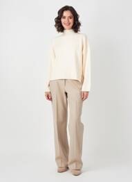Pull stretch manches longues beige C'EST BEAU LA VIE femme