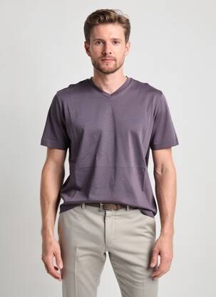 T-shirt coupe cintrée manches courtes gris CAMBRIDGE homme