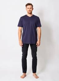 T-shirt coupe cintrée manches courtes bleu CAMBRIDGE homme