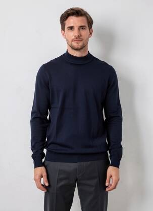 Pull manches longues manches longues bleu CAMBRIDGE homme