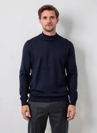 Pull manches longues manches longues bleu CAMBRIDGE homme
