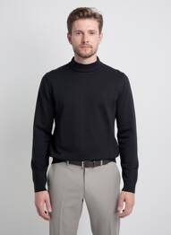 Pull manches longues manches longues noir CAMBRIDGE homme