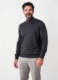 Pull manches longues manches longues gris CAMBRIDGE homme