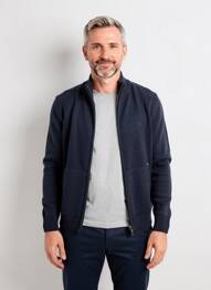 Gilet manches longues manches longues bleu CAMBRIDGE homme
