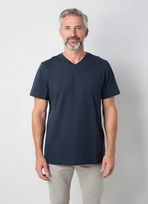 T-shirt stretch manches courtes bleu CAMBRIDGE homme