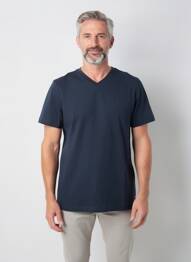 T-shirt stretch manches courtes bleu CAMBRIDGE homme