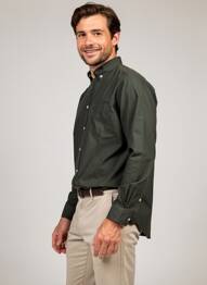 Chemise manches longues poches vert CAMBRIDGE homme