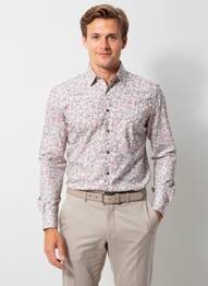 Chemise manches longues coupe cintrée orange CAMBRIDGE homme
