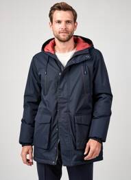 Doudoune manches longues a capuche noir CAMBRIDGE homme
