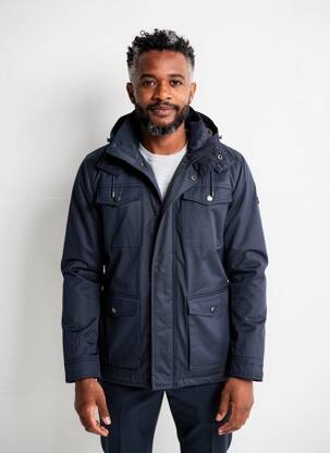 Parka sans capuche sans capuche bleu CAMBRIDGE homme