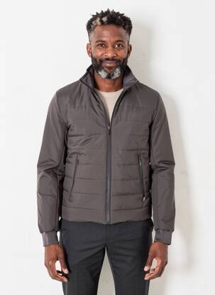 Doudoune poches sans capuche gris CAMBRIDGE homme