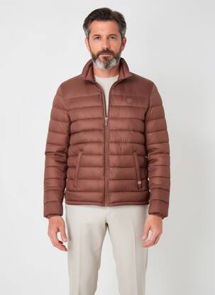 Doudoune manches longues sans capuche marron CAMBRIDGE homme